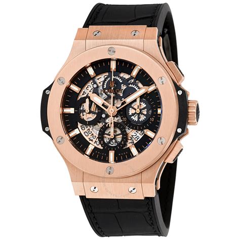 gold and black hublot big bang on the rubber bracelets|Hublot big bang price.